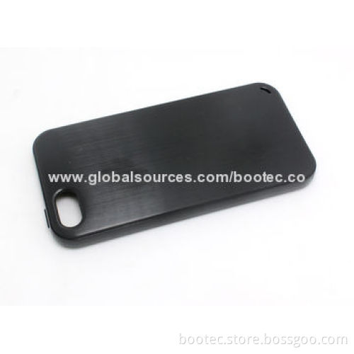 TPU Protective Case for iPhone 5S, Metal Pattern, Fashionable and Elegant